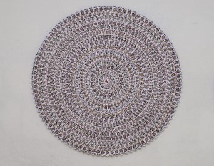 Nicola Bolla, Mandala, anno 2014, d 150, carte da gioco