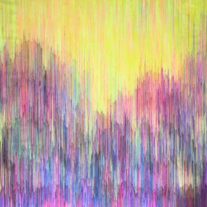 Joan Saló, Untitled, 2014, cm 195 x 195, penna su tela