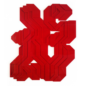 Joys, Blood, 2011, cm 102 x 120, plexiglass