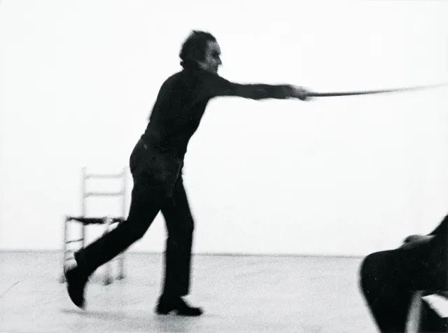 Giuseppe Chiari, Metodo per suonare: la sedia (Method for Playing: The Chair), 1969, 